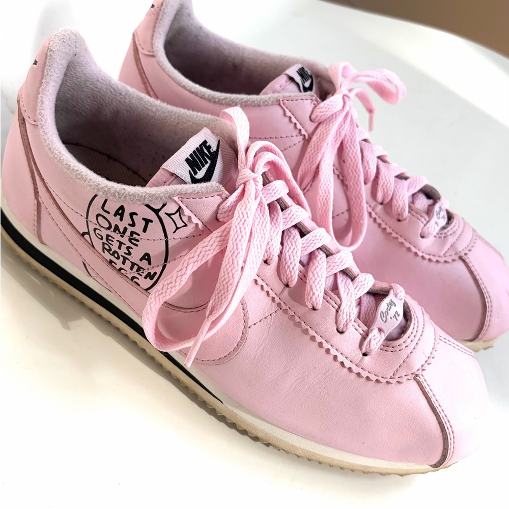Nike X Nathan Bell Women’s Pink Leather Cortez Sneakers